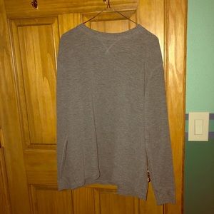 Large men’s grey long sleeve
